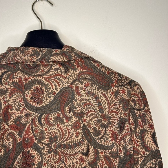 Vintage Pendleton Button Down Shirt Tailored Paisley 70s Style - Picture 7 of 7